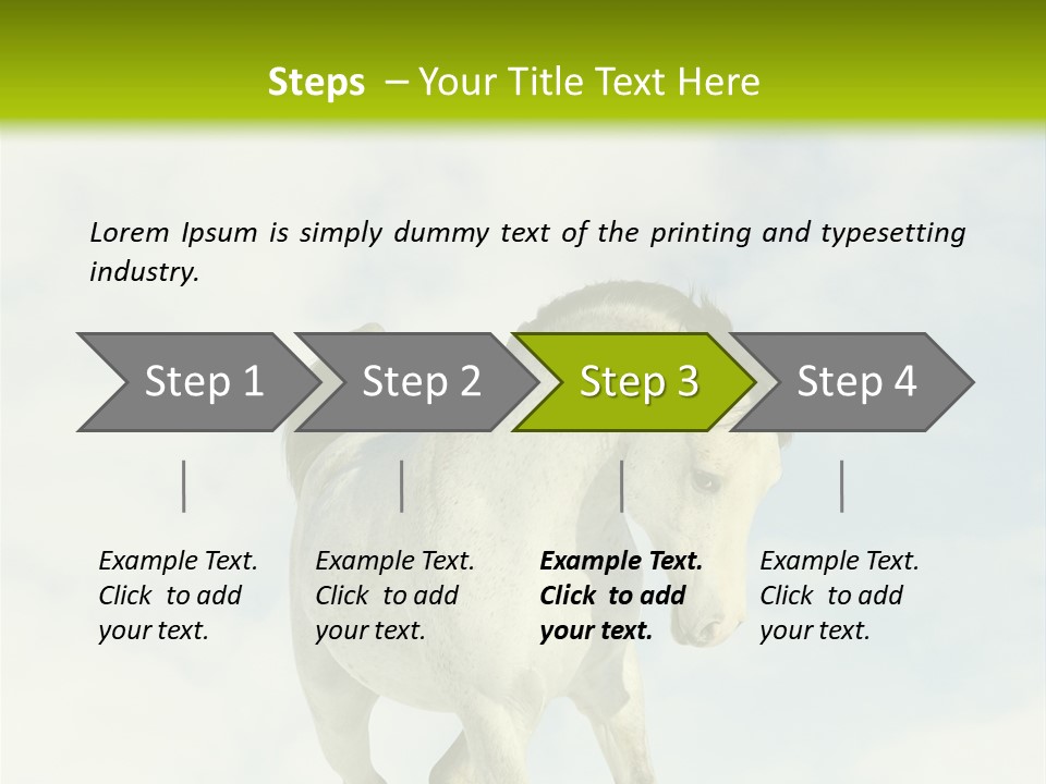 Beautiful Horses PowerPoint Template