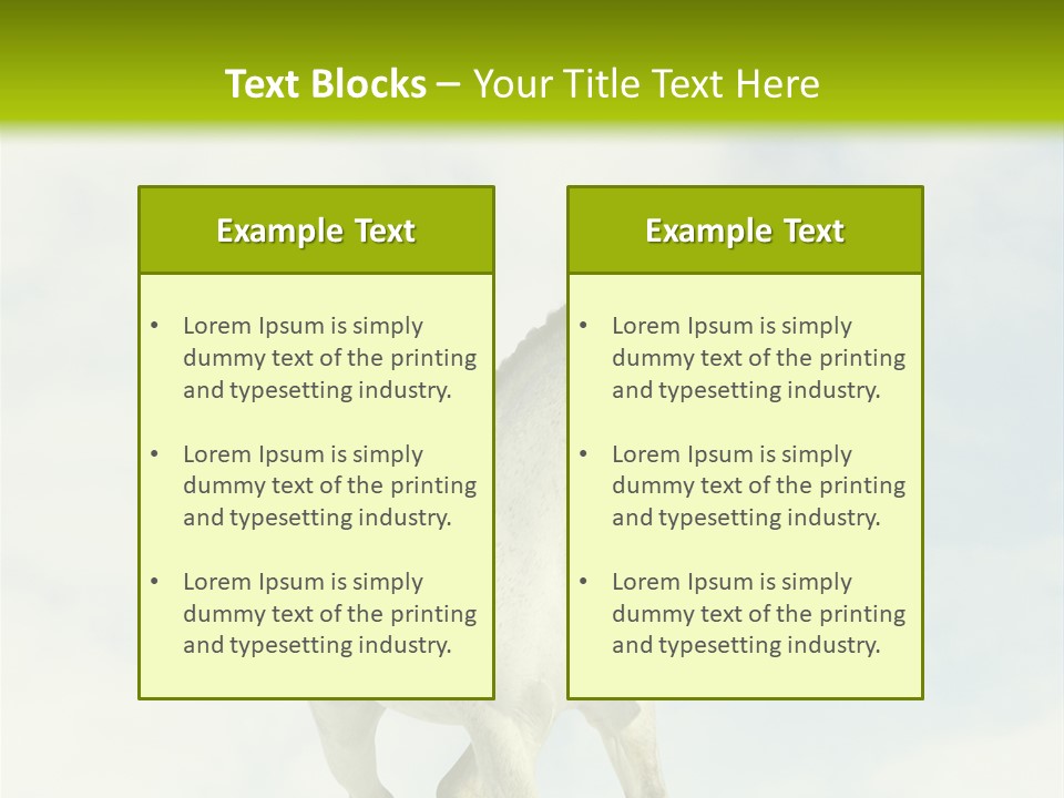 Beautiful Horses PowerPoint Template