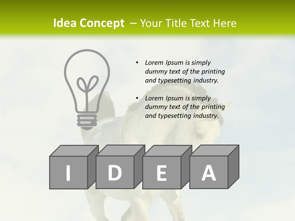 Beautiful Horses PowerPoint Template