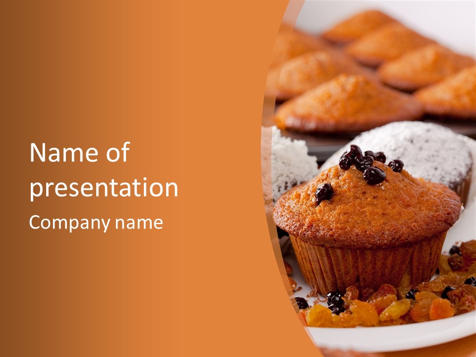 Cupcake Nutrition Treat PowerPoint Template