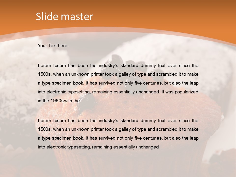 Cupcake Nutrition Treat PowerPoint Template