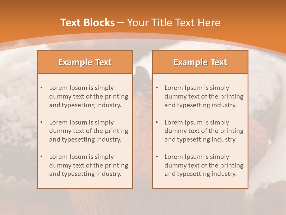 Cupcake Nutrition Treat PowerPoint Template