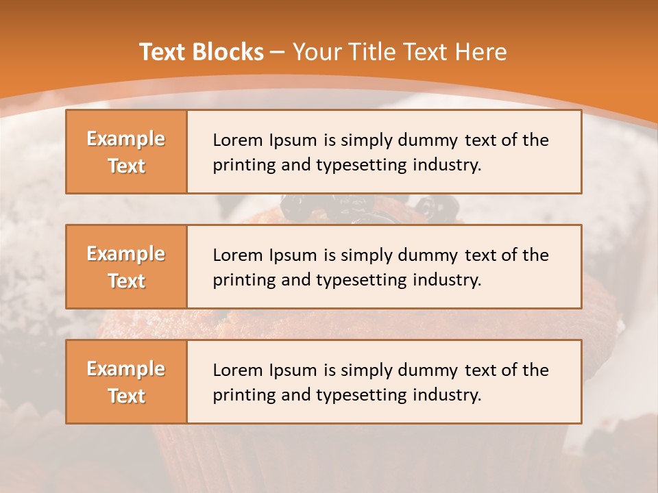 Cupcake Nutrition Treat PowerPoint Template