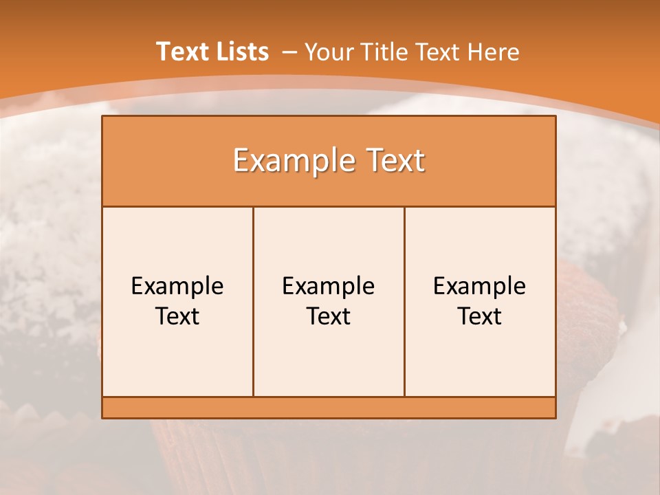 Cupcake Nutrition Treat PowerPoint Template