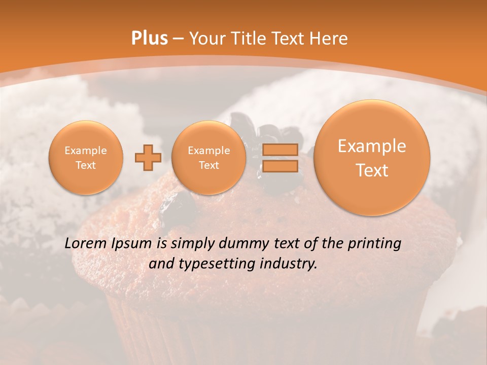 Cupcake Nutrition Treat PowerPoint Template