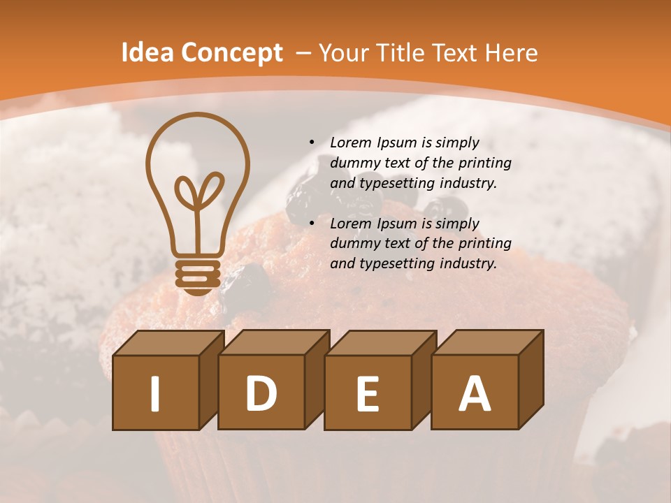 Cupcake Nutrition Treat PowerPoint Template