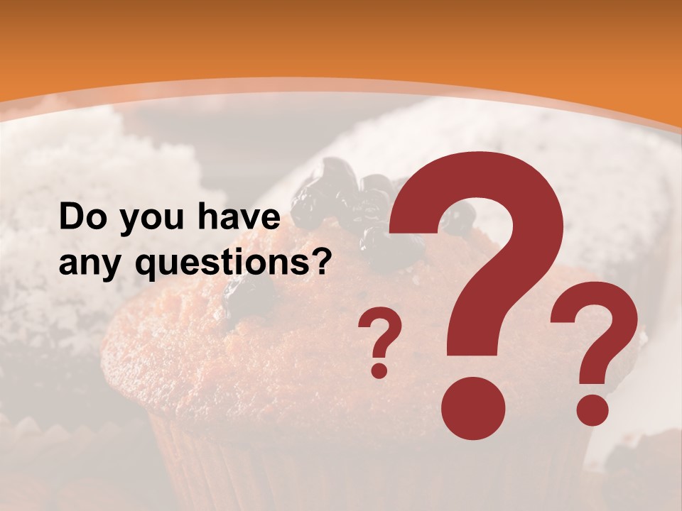 Cupcake Nutrition Treat PowerPoint Template