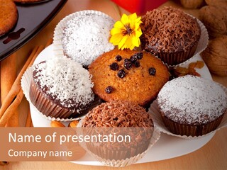 Holiday Confectionery Snack PowerPoint Template