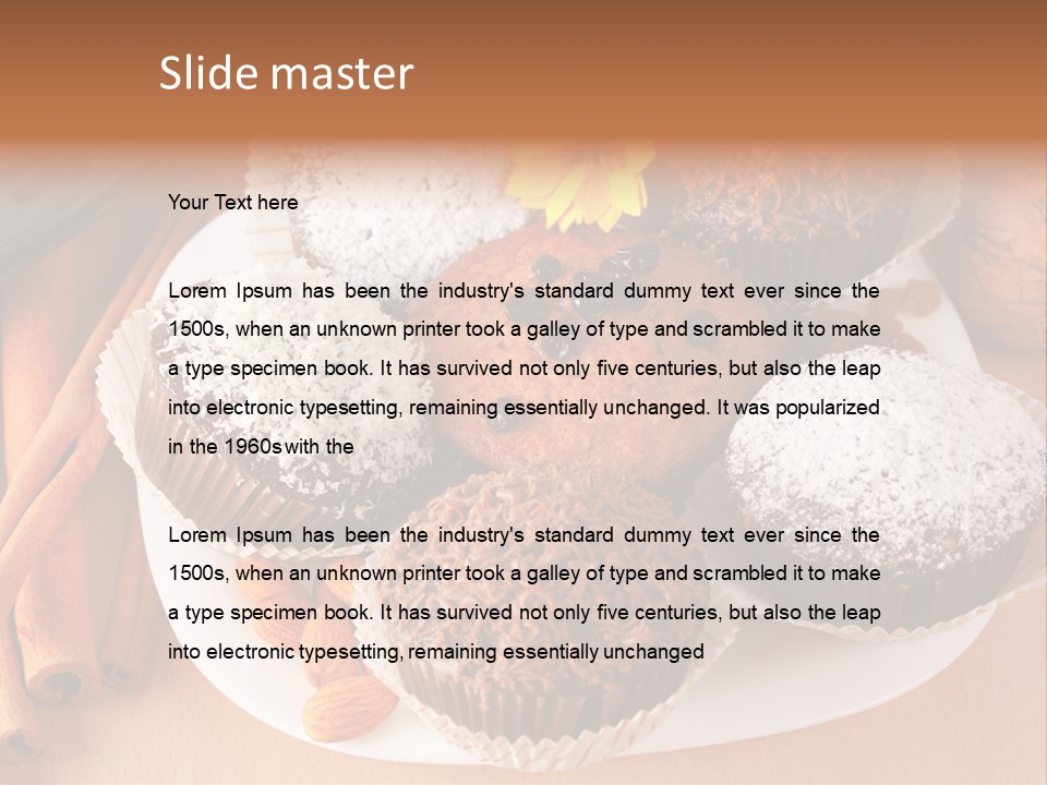 Holiday Confectionery Snack PowerPoint Template