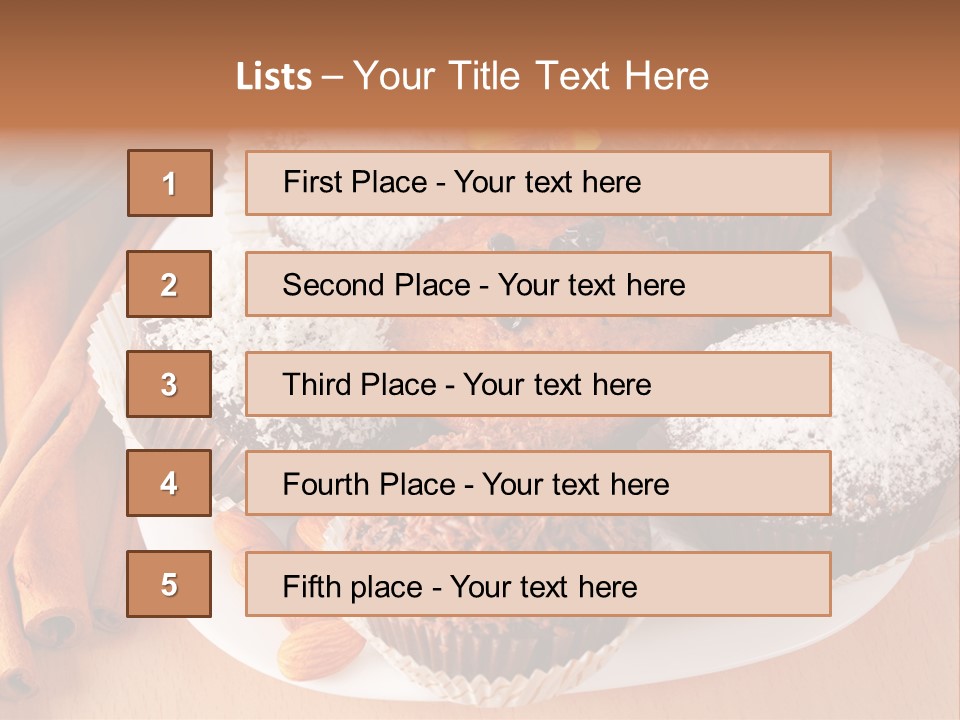Holiday Confectionery Snack PowerPoint Template