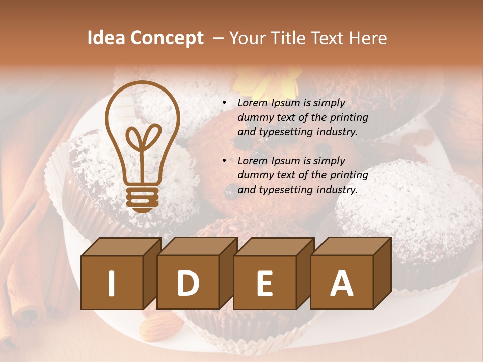 Holiday Confectionery Snack PowerPoint Template