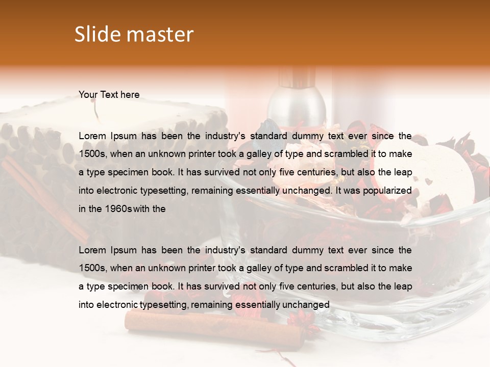 Care Aromatherapy Petals PowerPoint Template