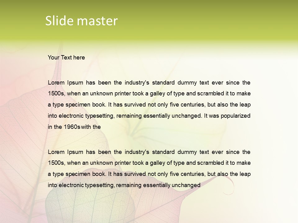 Transparent PowerPoint Template