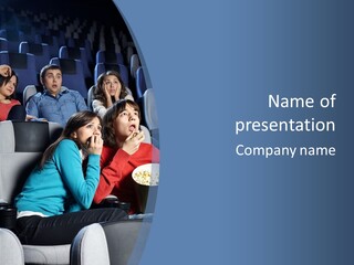 Men At Cinema PowerPoint Template