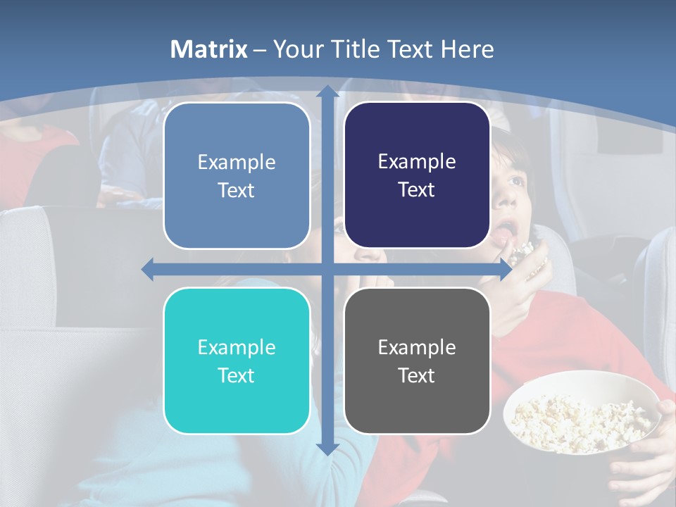 Men At Cinema PowerPoint Template