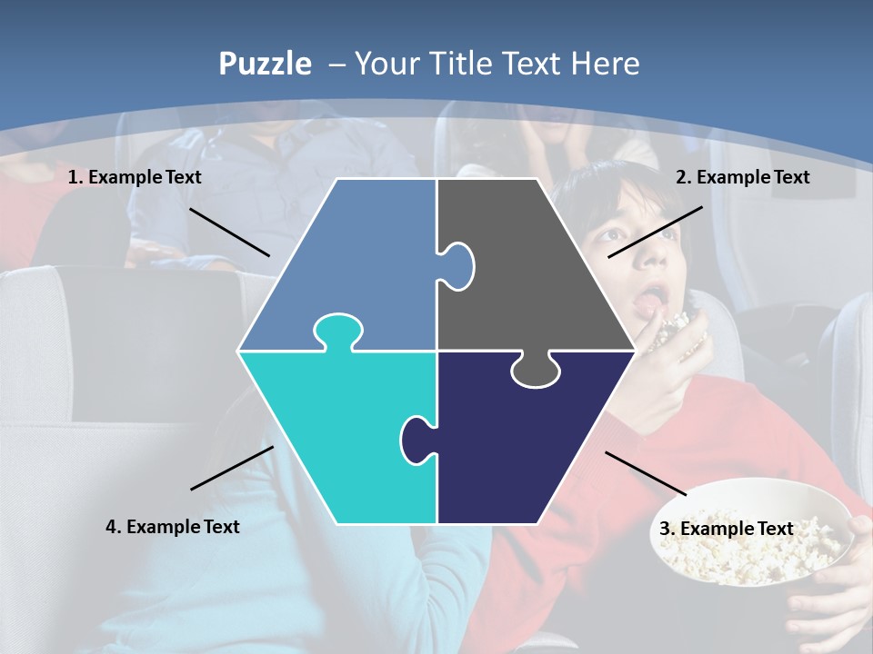 Men At Cinema PowerPoint Template