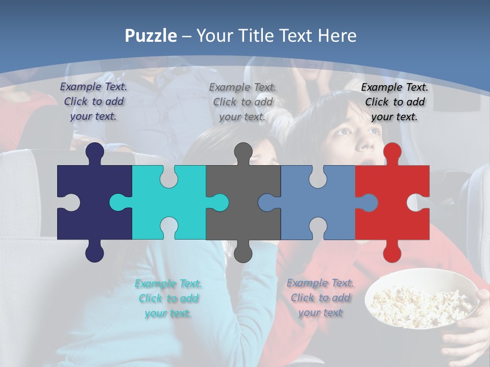 Men At Cinema PowerPoint Template