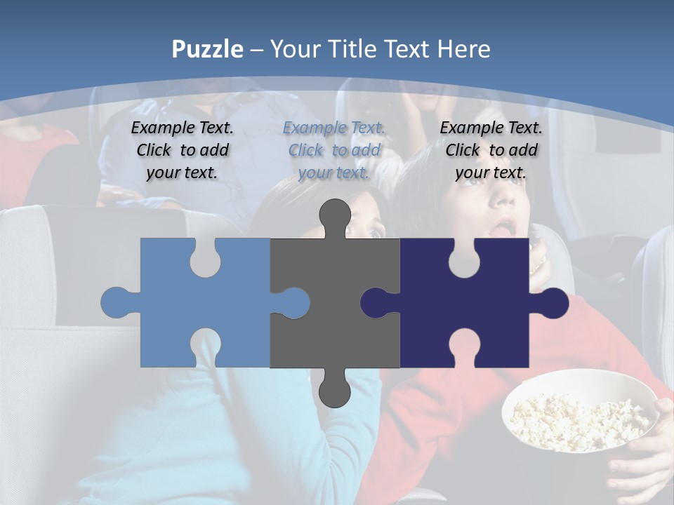 Men At Cinema PowerPoint Template