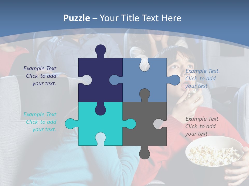 Men At Cinema PowerPoint Template