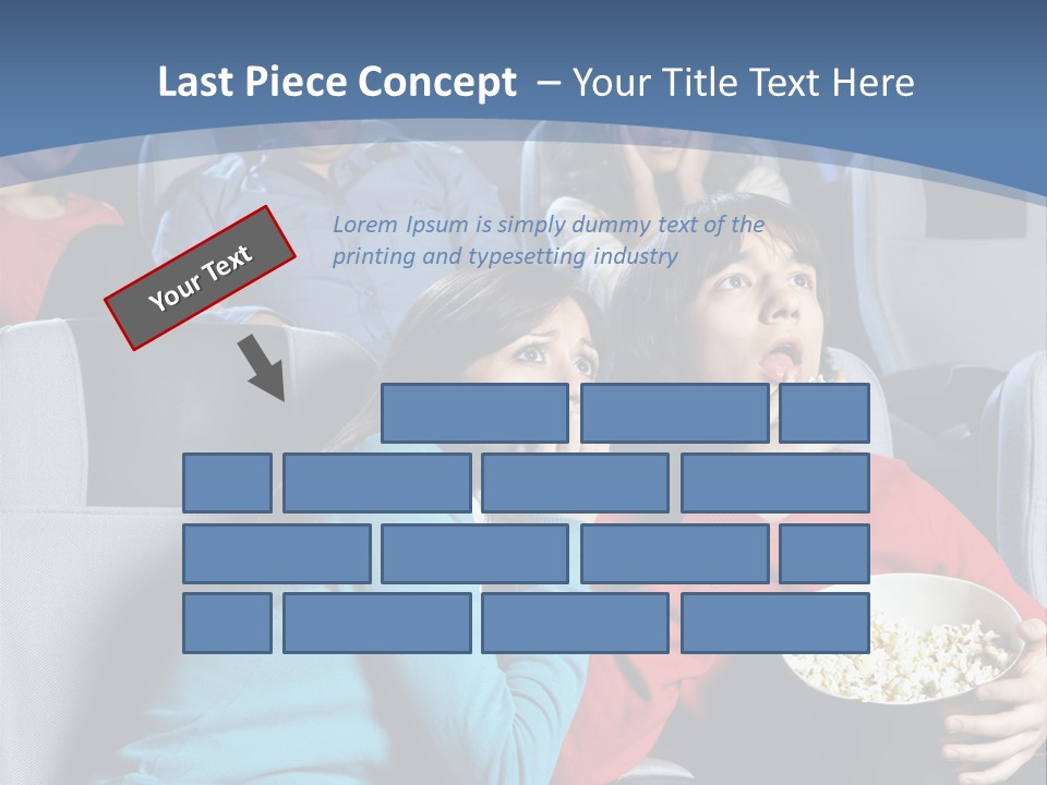 Men At Cinema PowerPoint Template