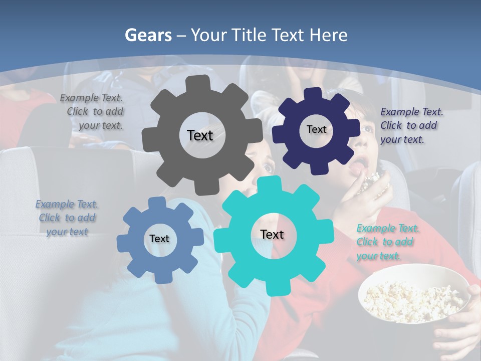 Men At Cinema PowerPoint Template