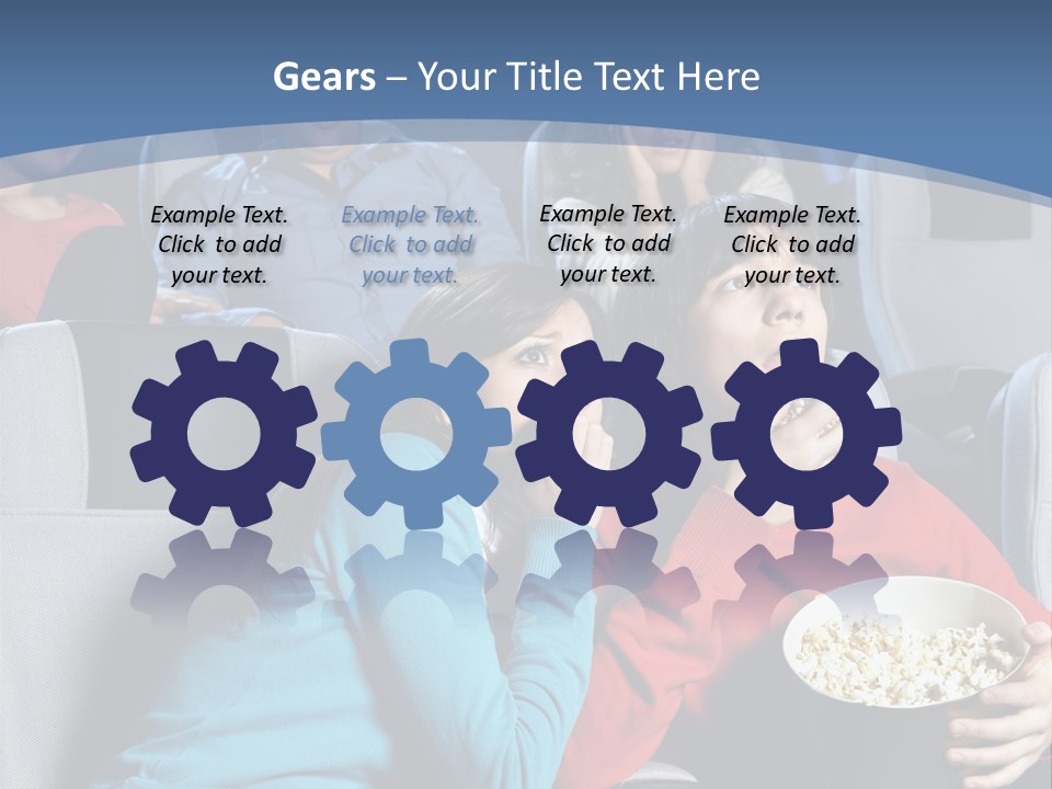 Men At Cinema PowerPoint Template