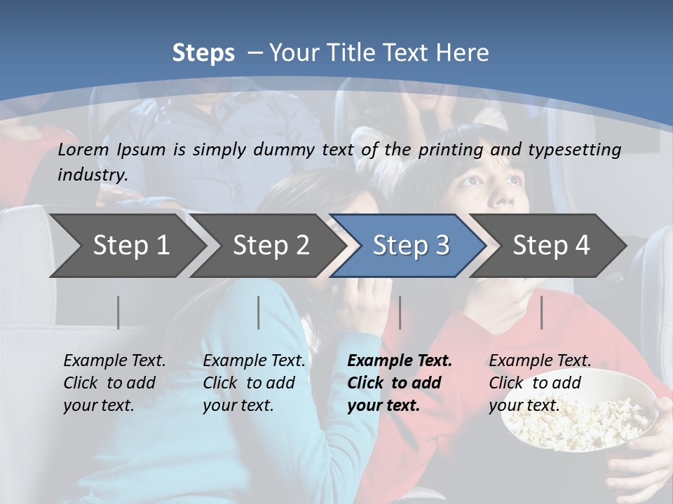 Men At Cinema PowerPoint Template