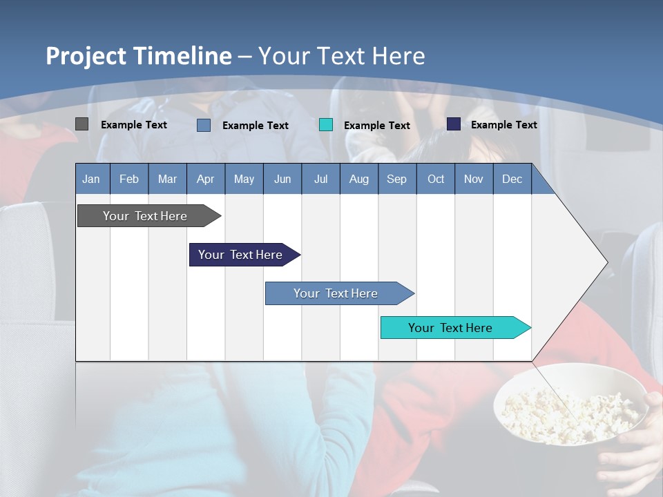 Men At Cinema PowerPoint Template