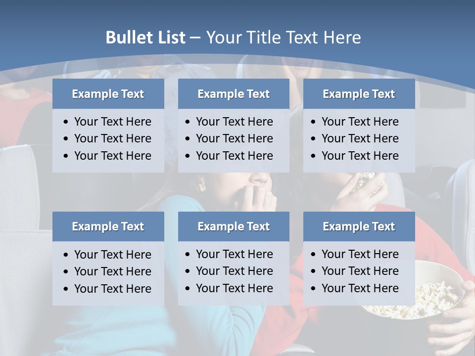 Men At Cinema PowerPoint Template