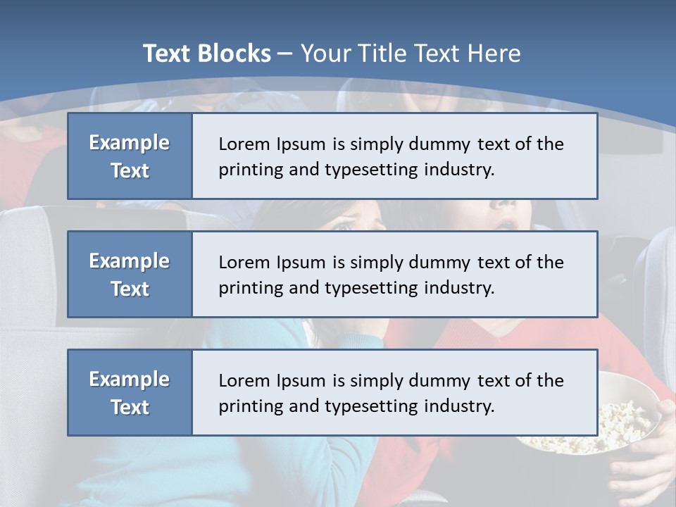 Men At Cinema PowerPoint Template