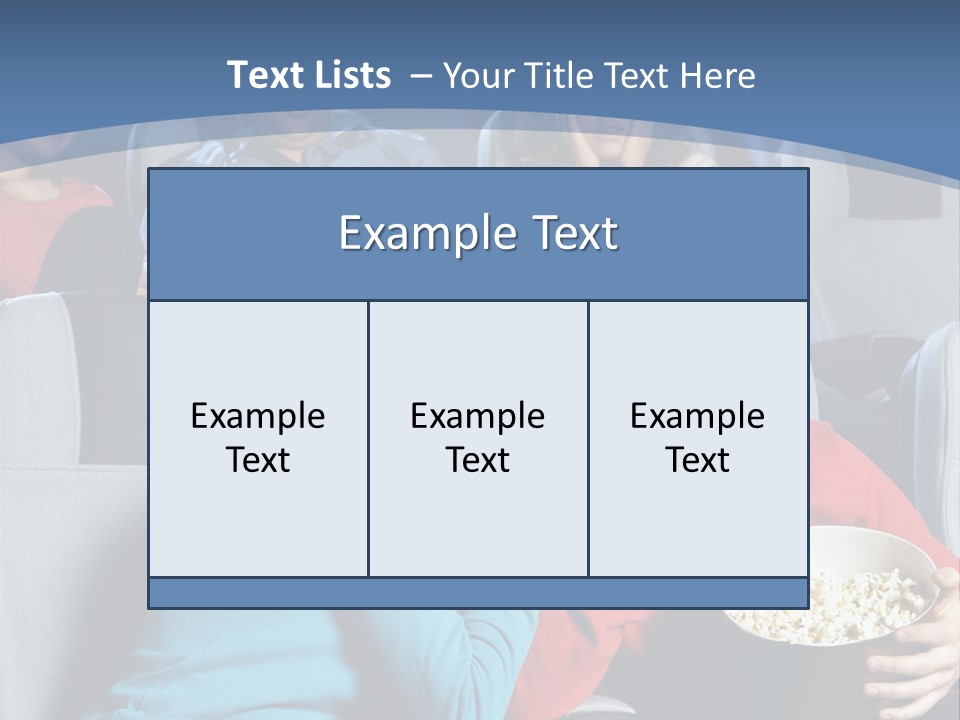 Men At Cinema PowerPoint Template