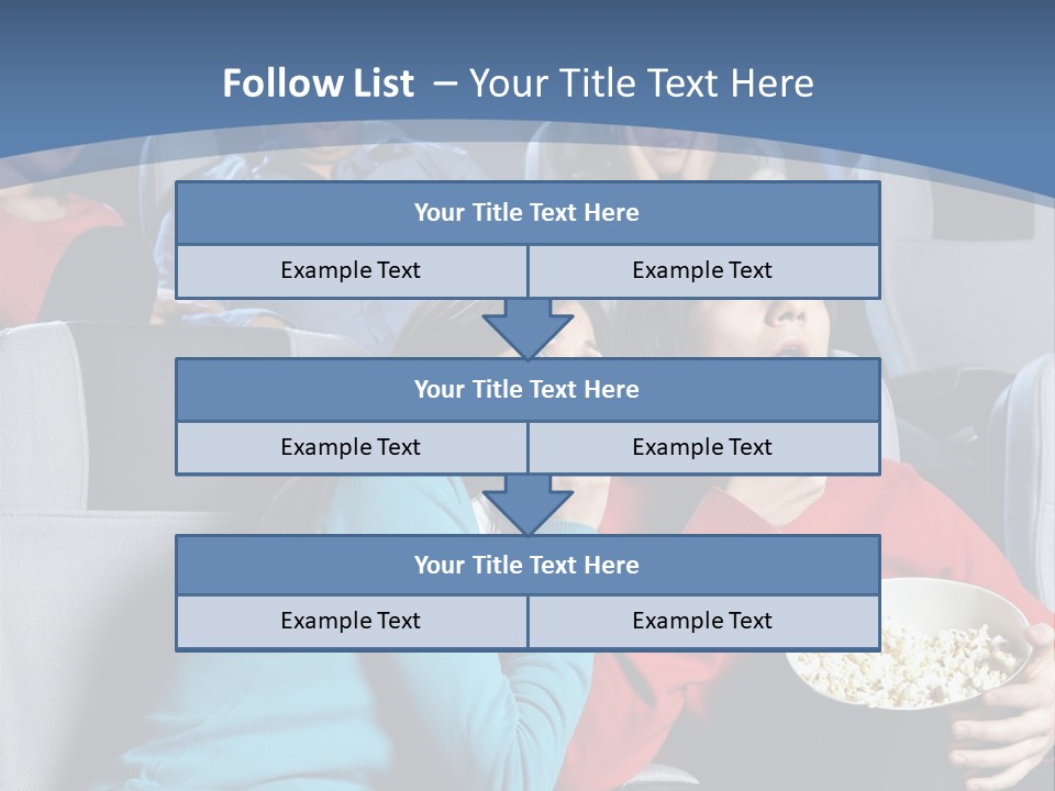 Men At Cinema PowerPoint Template