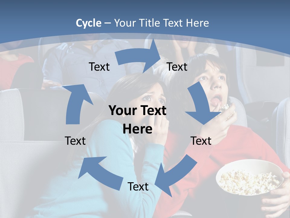 Men At Cinema PowerPoint Template