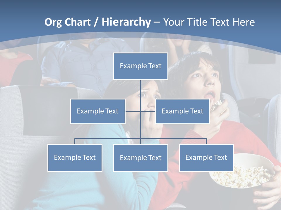 Men At Cinema PowerPoint Template
