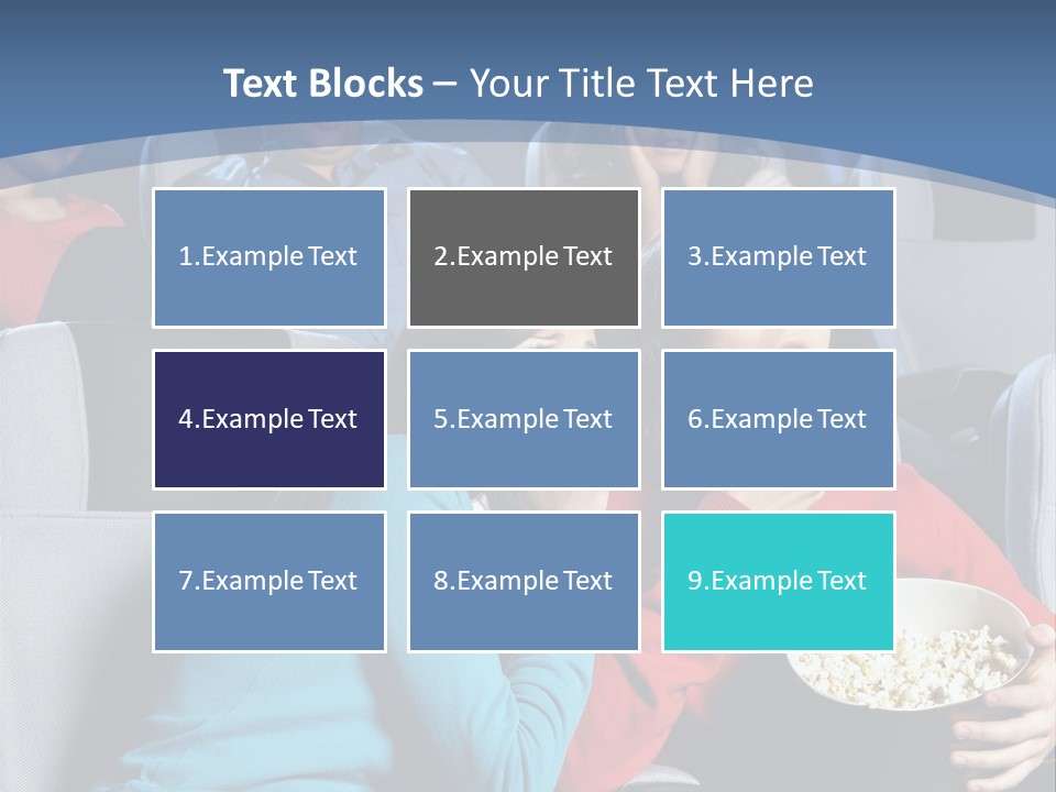 Men At Cinema PowerPoint Template