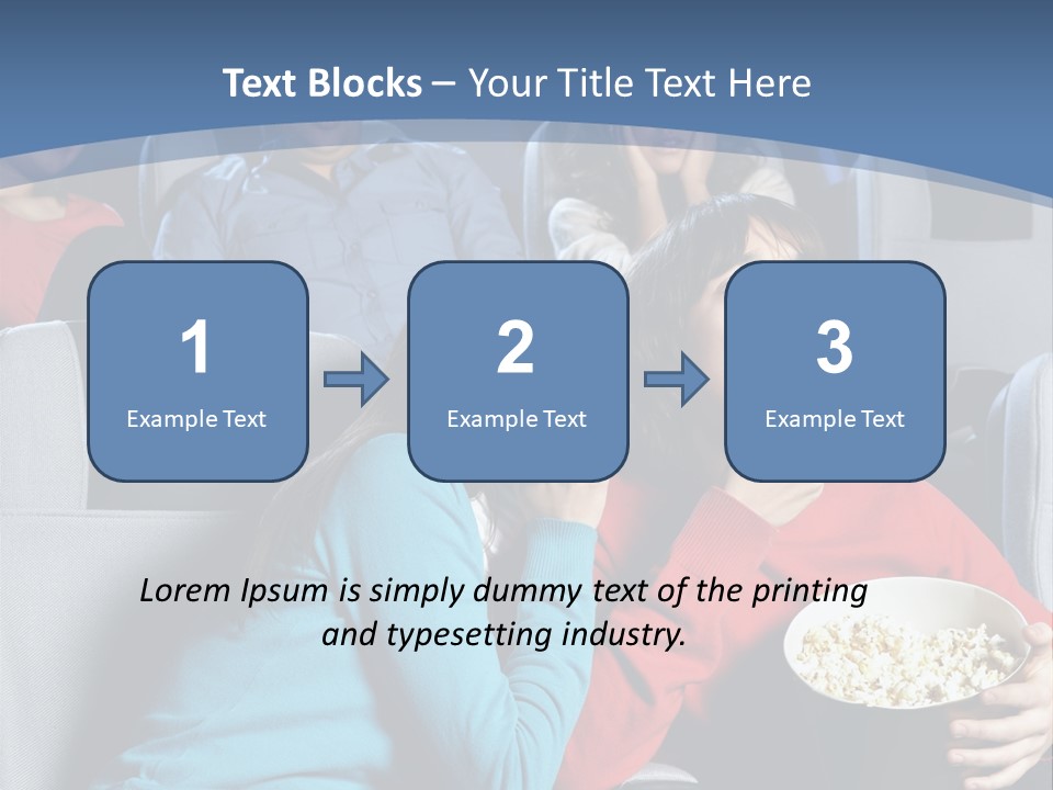 Men At Cinema PowerPoint Template