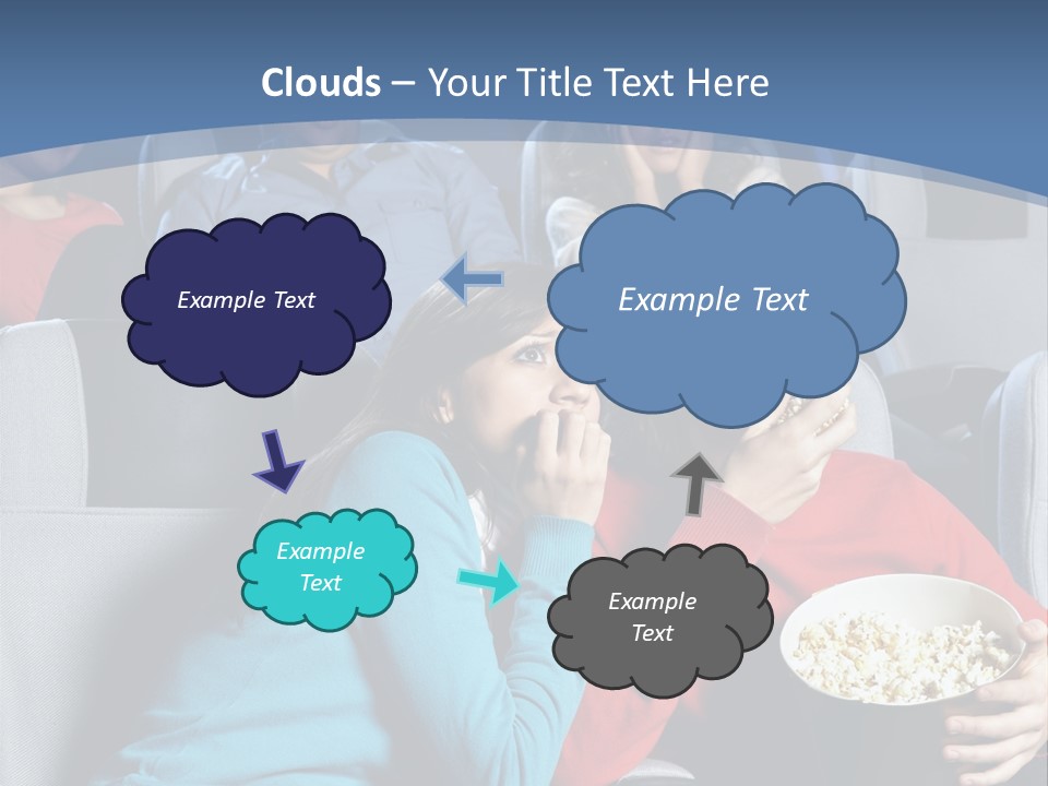 Men At Cinema PowerPoint Template