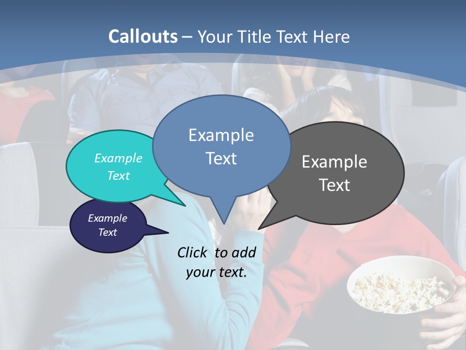 Men At Cinema PowerPoint Template