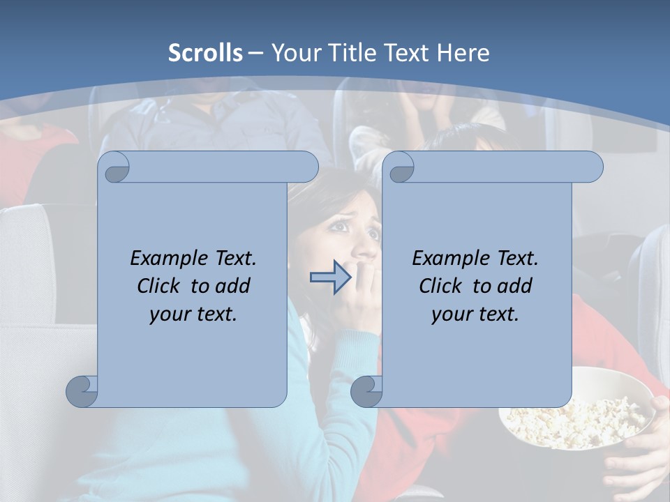 Men At Cinema PowerPoint Template