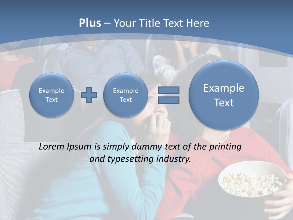 Men At Cinema PowerPoint Template