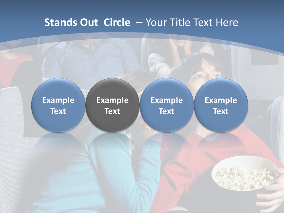 Men At Cinema PowerPoint Template