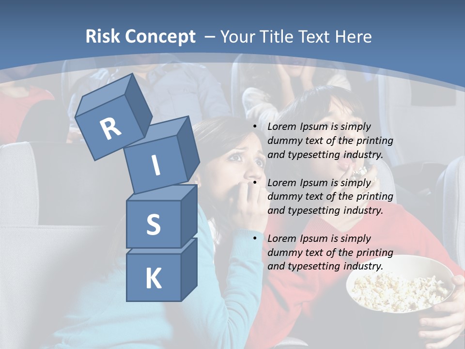 Men At Cinema PowerPoint Template