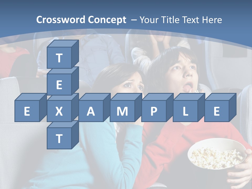 Men At Cinema PowerPoint Template