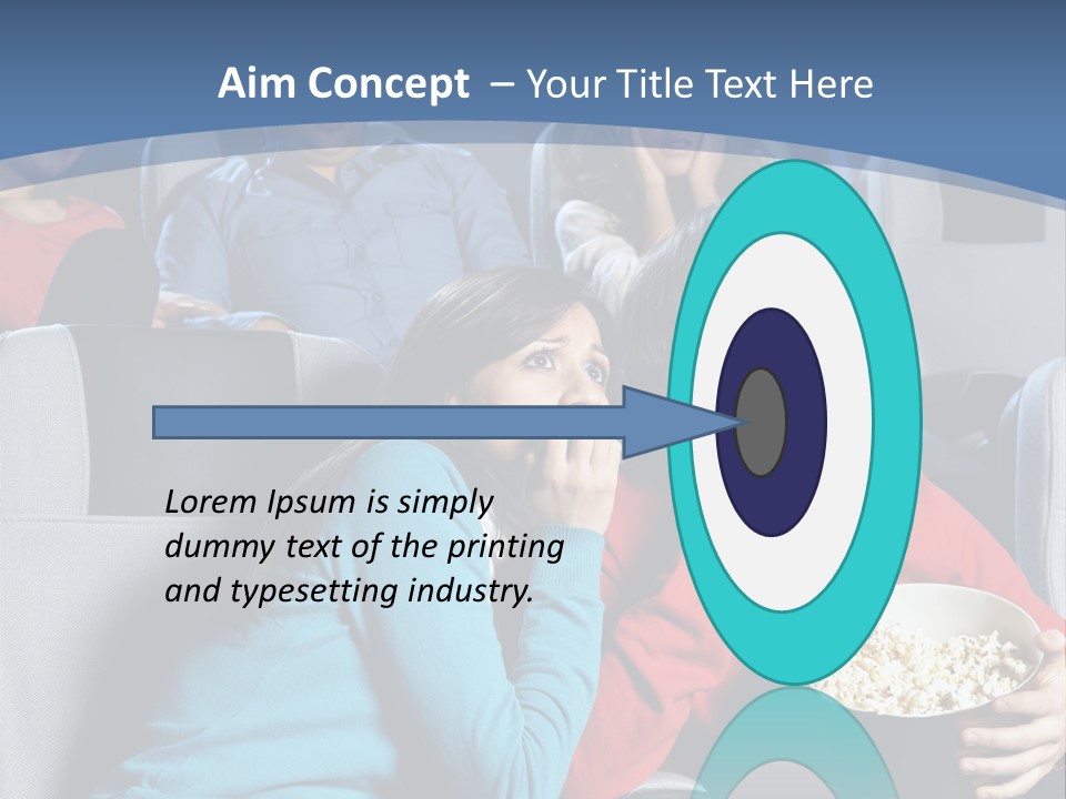 Men At Cinema PowerPoint Template