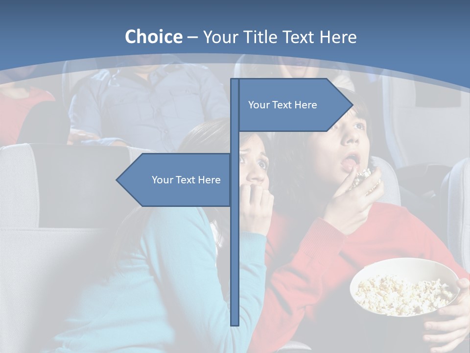 Men At Cinema PowerPoint Template