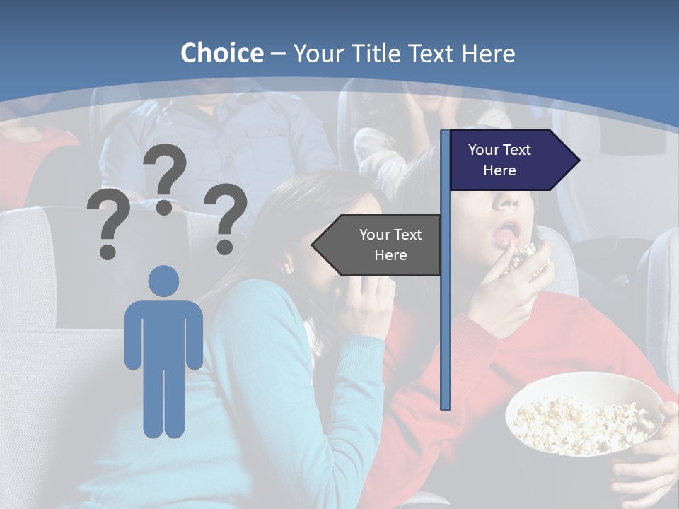 Men At Cinema PowerPoint Template