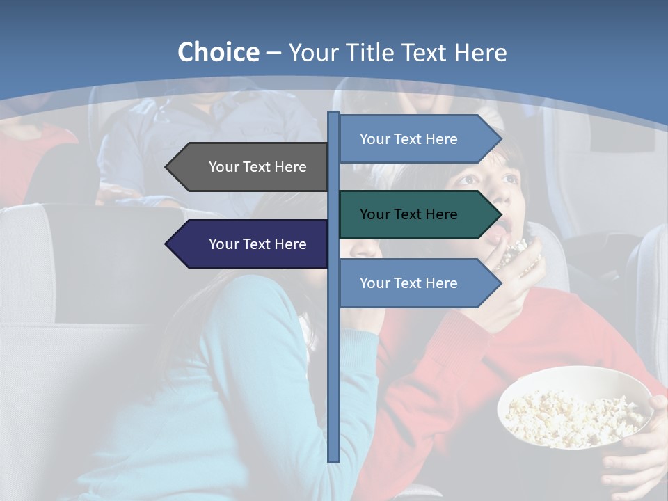 Men At Cinema PowerPoint Template