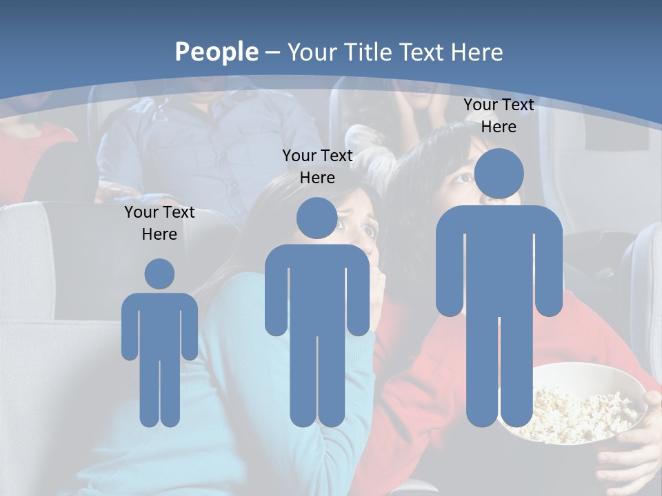 Men At Cinema PowerPoint Template