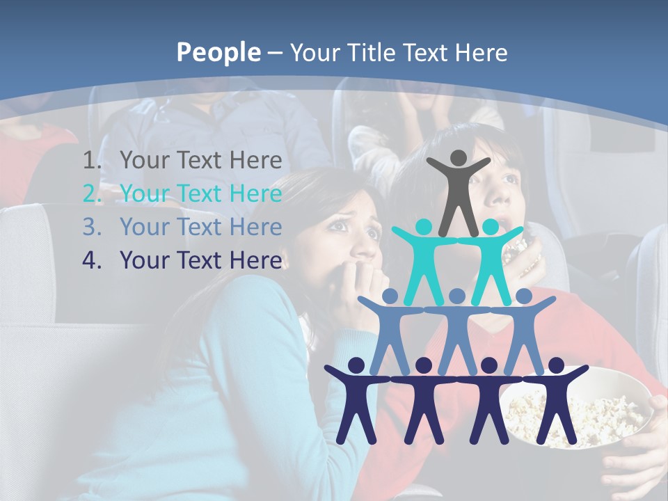 Men At Cinema PowerPoint Template