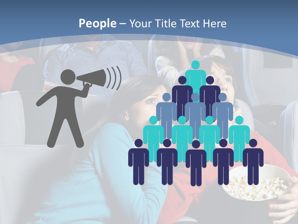 Men At Cinema PowerPoint Template